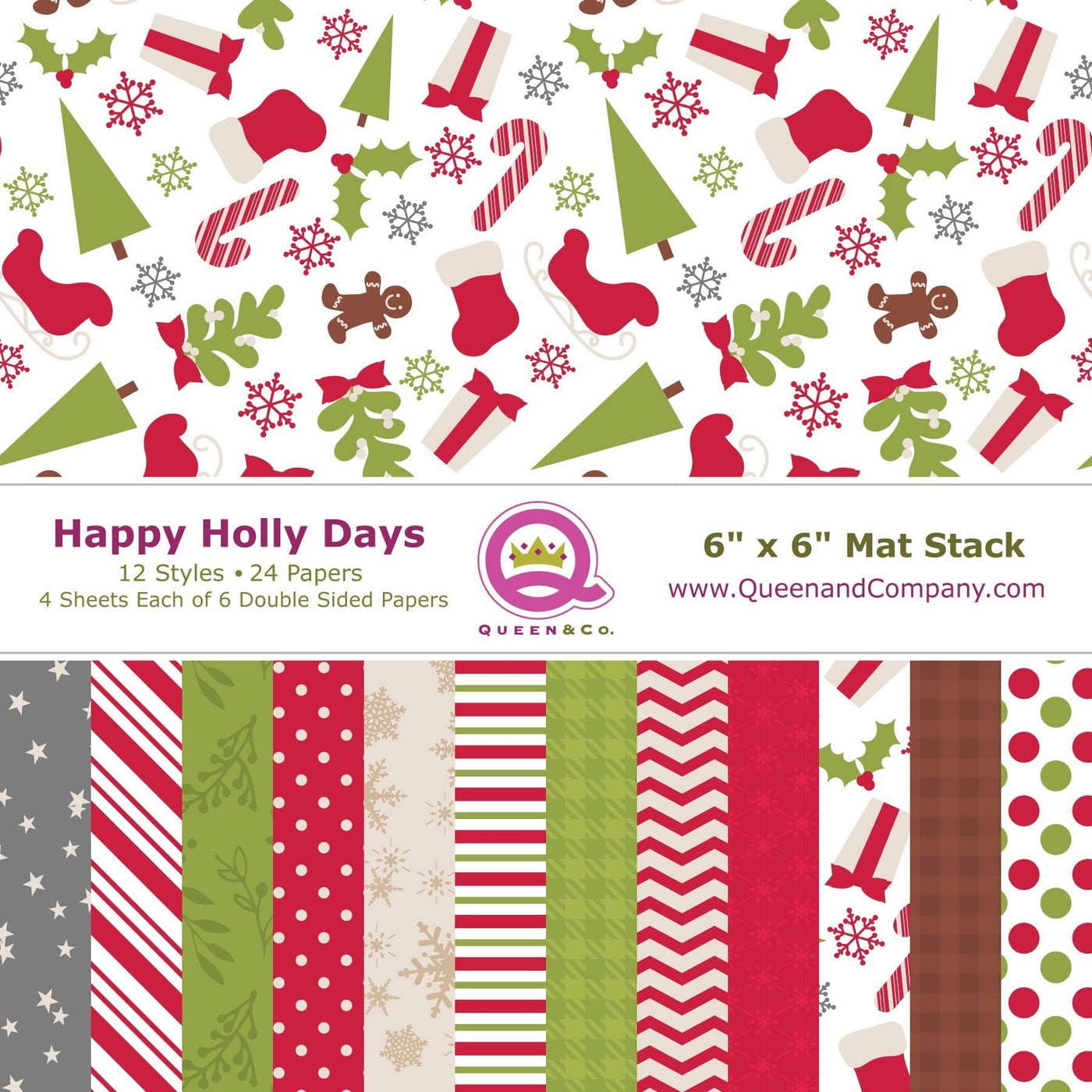 Happy Holly Days Paper Pad