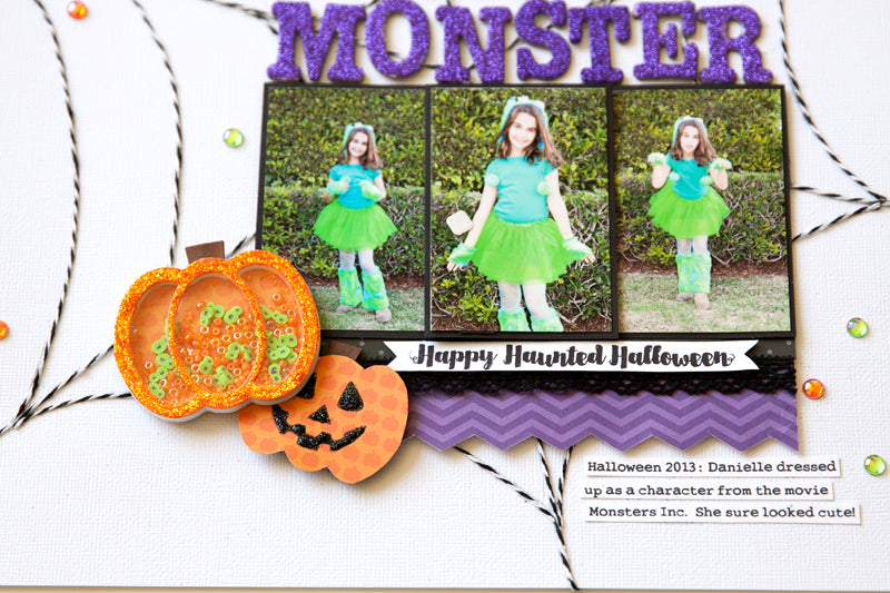 Cute Monsters and Pumpkins - Halloween Hoopla Shaker Kit