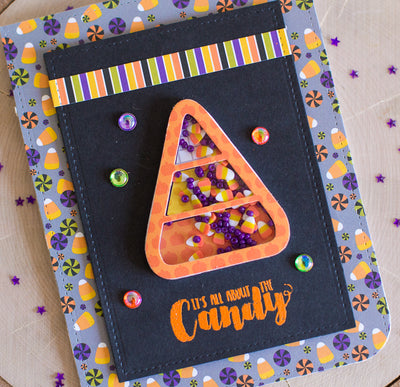 Cauldrons and Candy Corn and Shakers! - Halloween Hoopla Shaker Kit