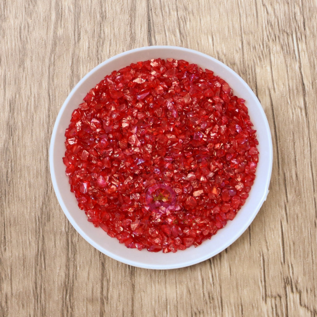 Crushed Glass Red