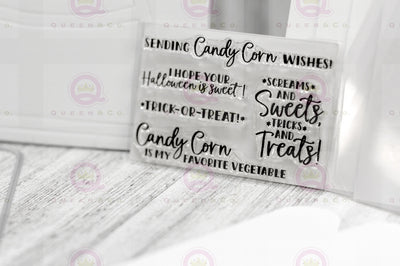 Candy Corn Shaped Card