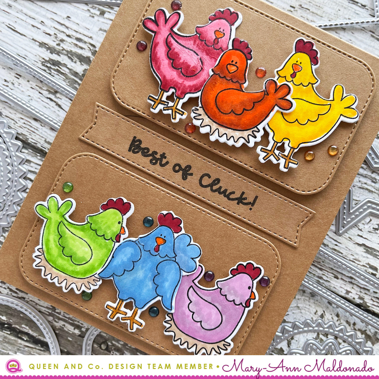 Cheerful Chicken Stamp & Die Set