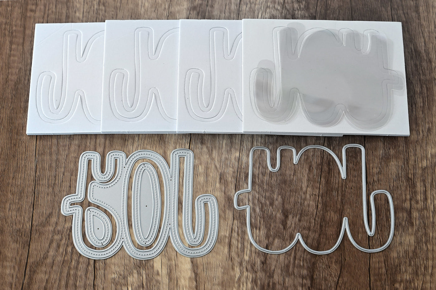 Joy Shaped Shaker Card