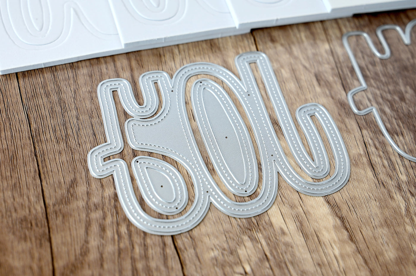 Joy Shaped Shaker Card