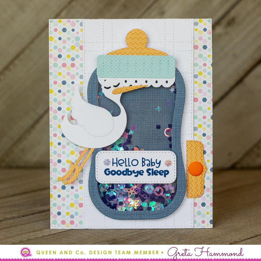 Baby Bottle Shaped Card