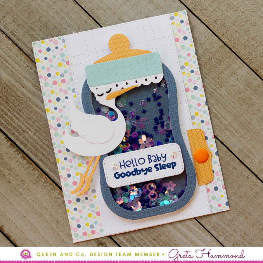 Baby Bottle Shaped Card