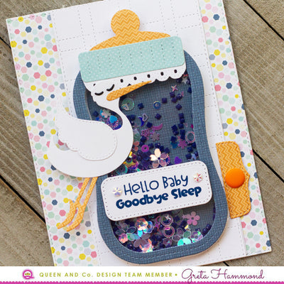 Baby Bottle Shaped Card