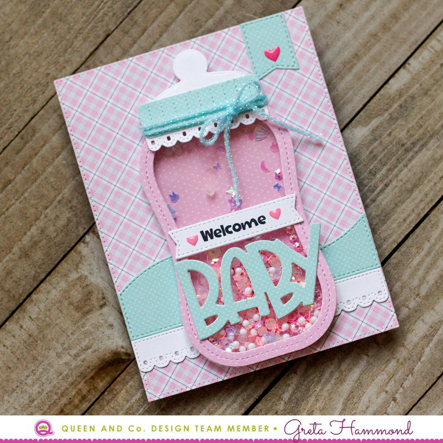 Baby Bottle Shaped Card