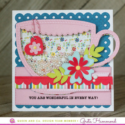 Tea Cup Shaped Card