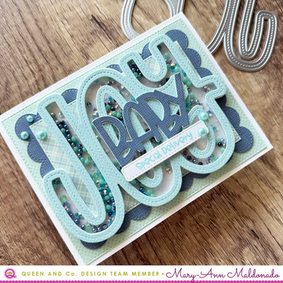 Joy Shaped Shaker Card