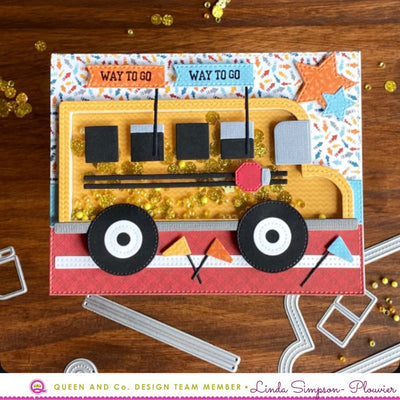 School Bus Shaped Card