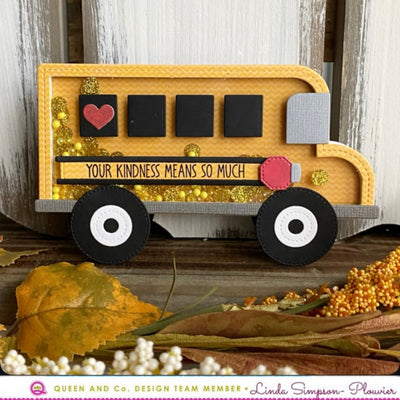 School Bus Shaped Card