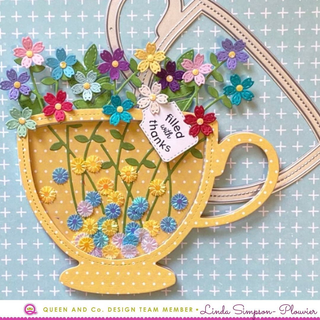 Tea Cup Shaped Card