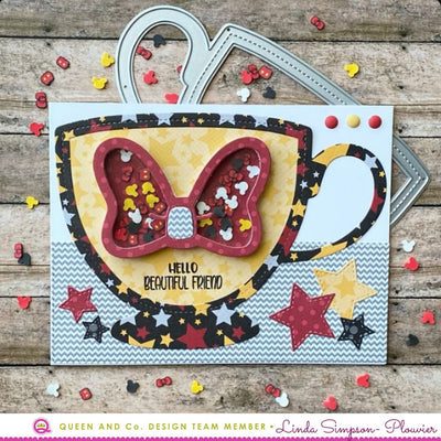 Tea Cup Shaped Card