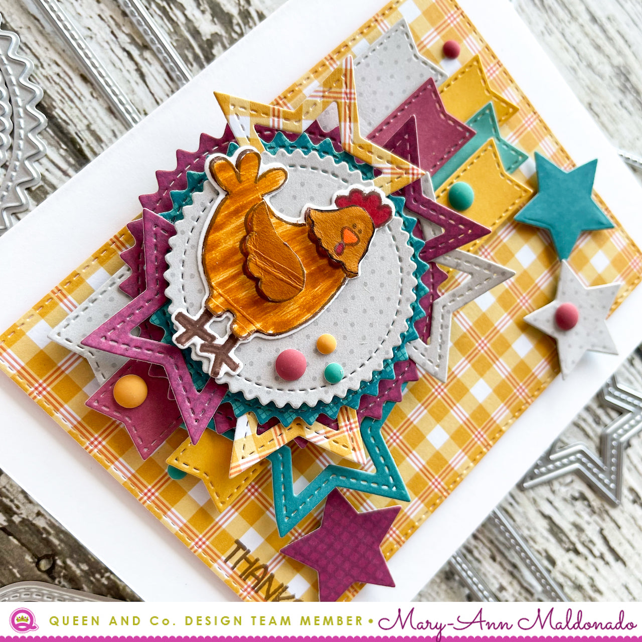 Cheerful Chicken Stamp ONLY