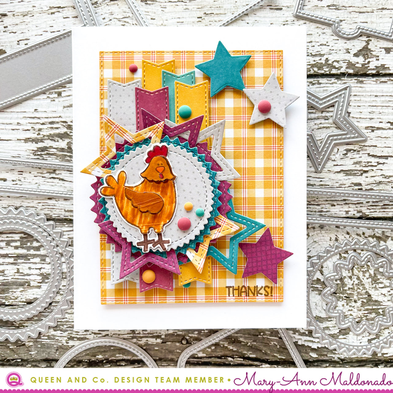 Cheerful Chicken Stamp & Die Set