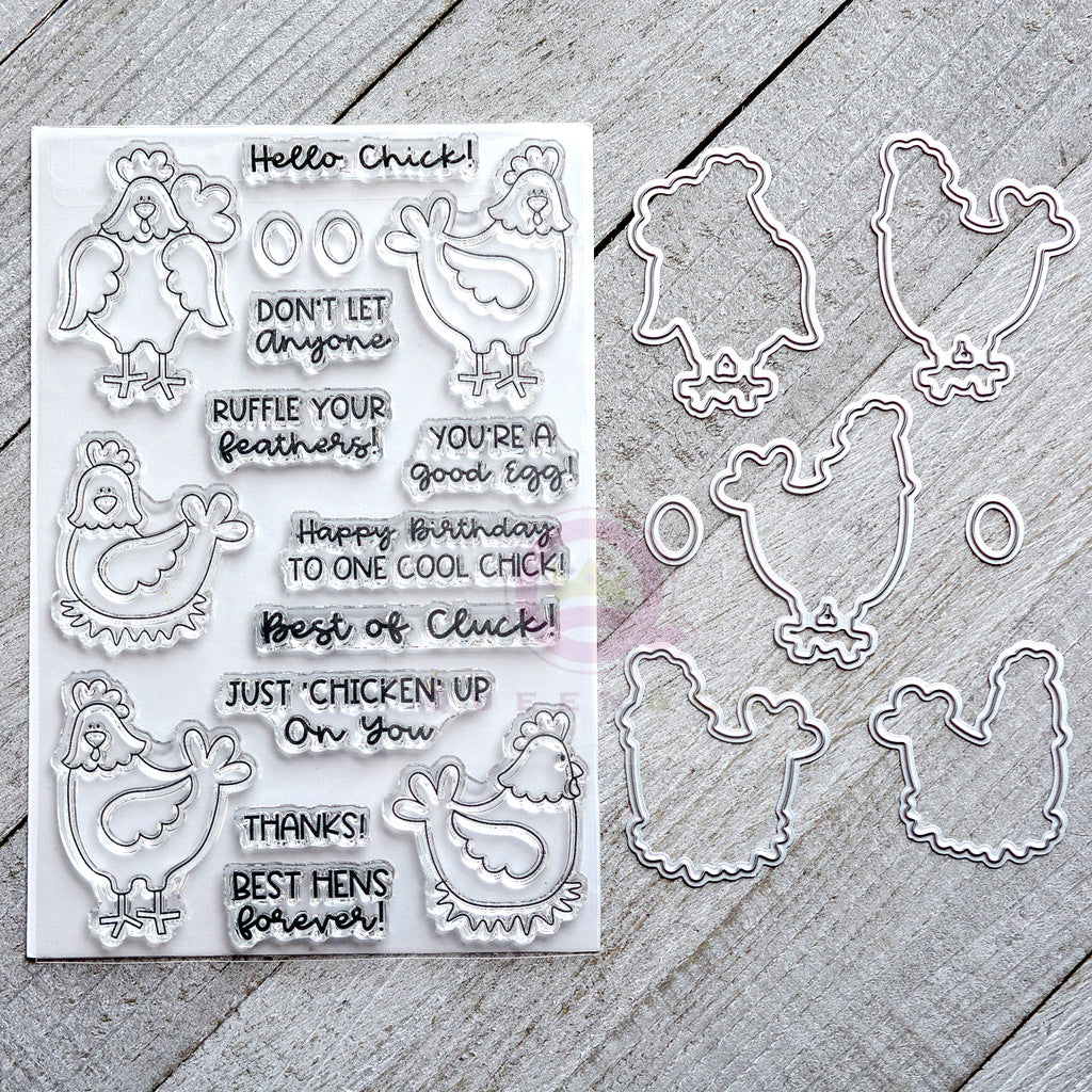 Cheerful Chicken Stamp & Die Set