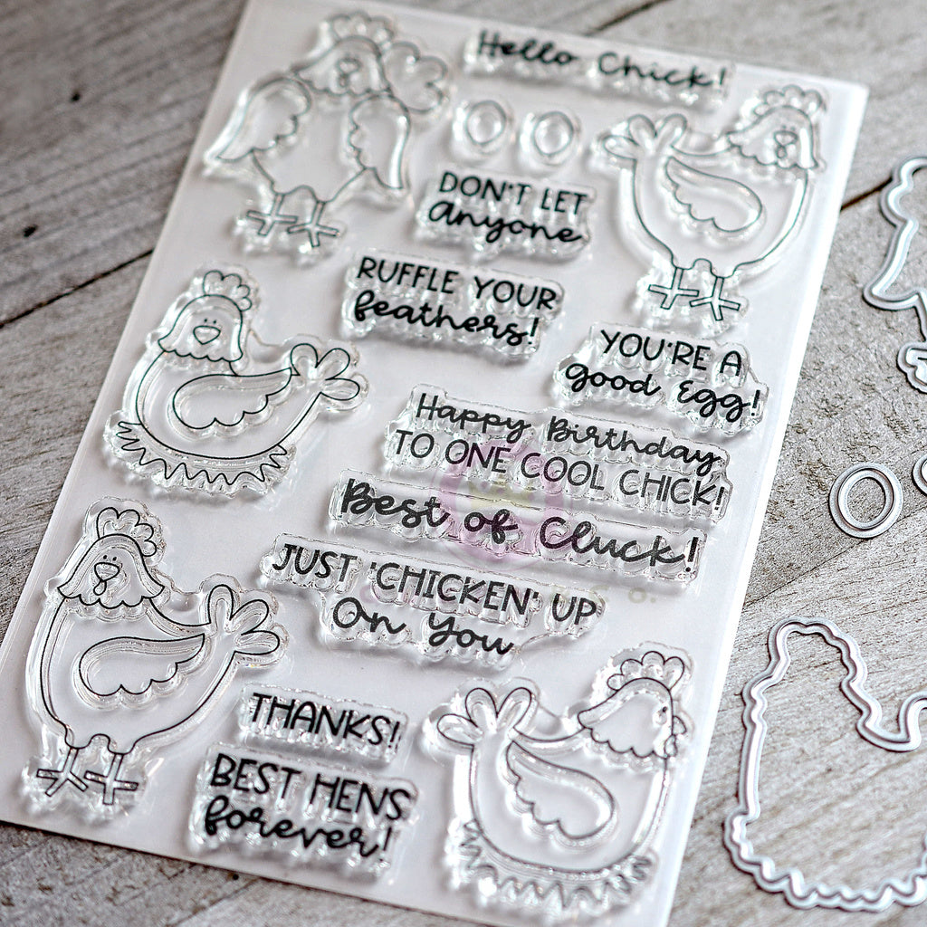 Cheerful Chicken Stamp & Die Set