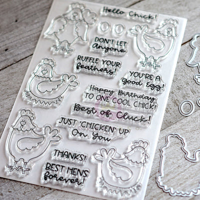Cheerful Chicken Stamp ONLY