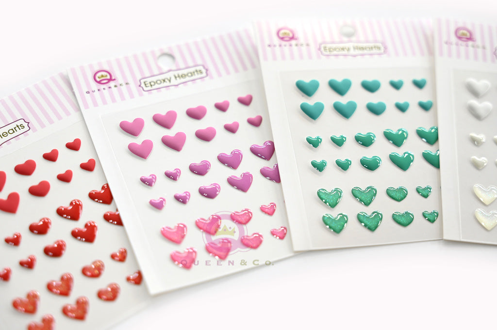 Heart Epoxy Stickers